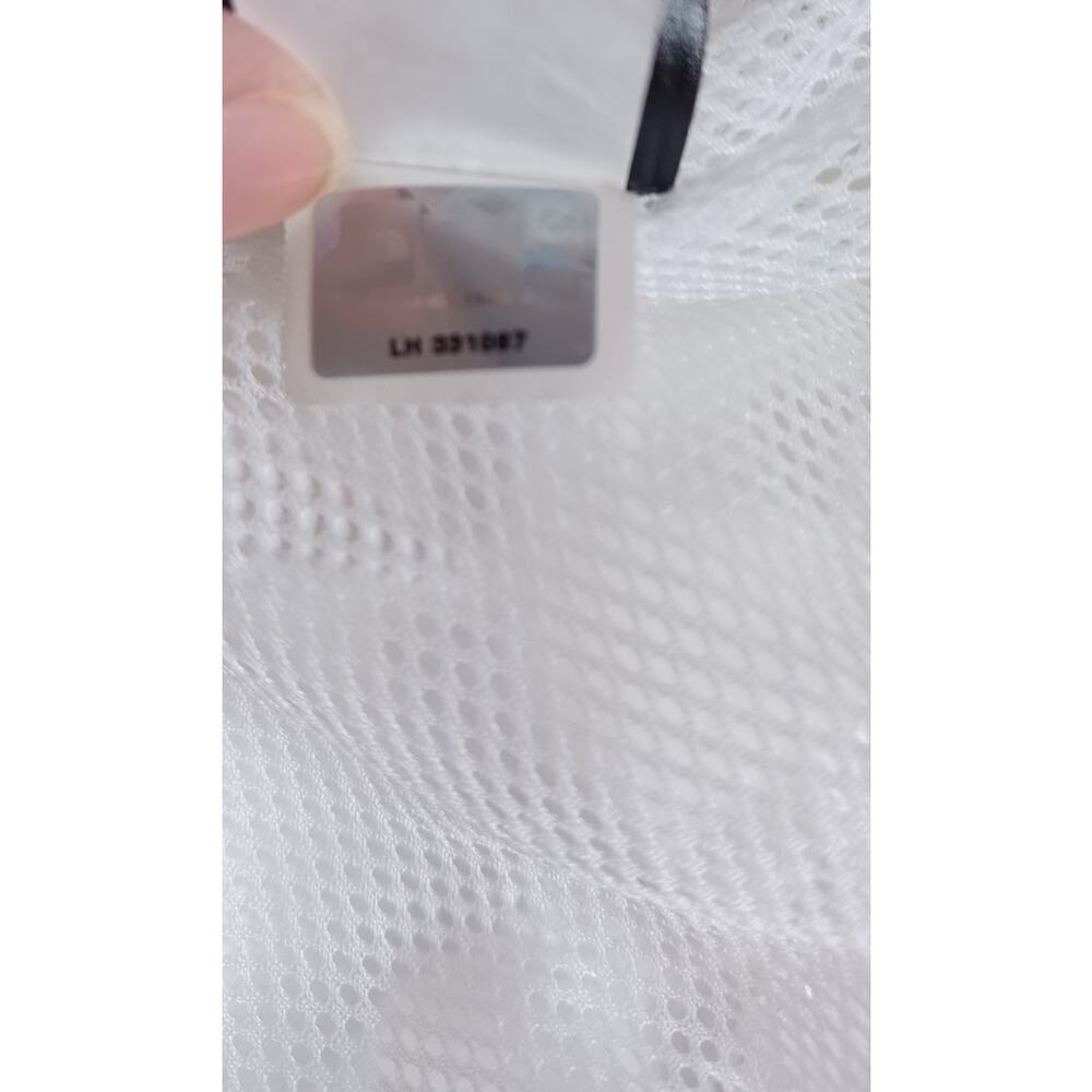 The North Face Women's Large HyVent Waterproof Hooded Rain Jacket White/Black - Picture 11 of 11